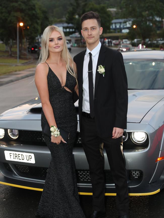 Pacific Pines High formal, at the school. Josie Holliday and Scott Murray Picture Glenn Hampson