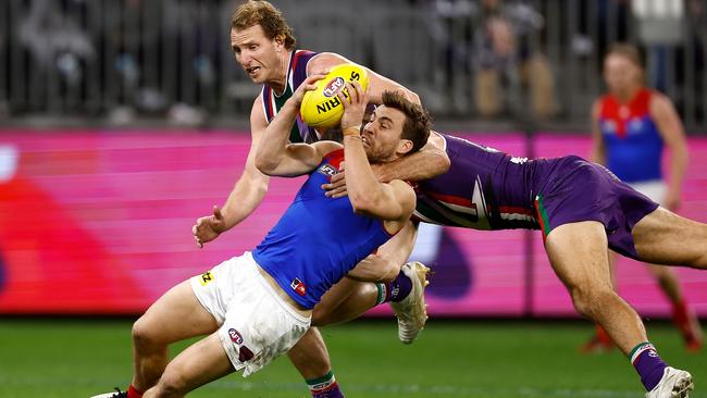 Jack Viney was outstanding against the Dockers. Picture: Getty Images