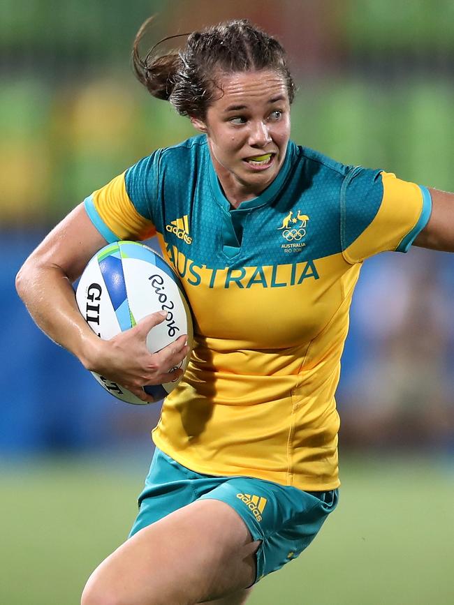 Dalton as part of the gold medal-winning rugby sevens team at the 2016 Olympics. Picture: Mark Kolbe/Getty Images