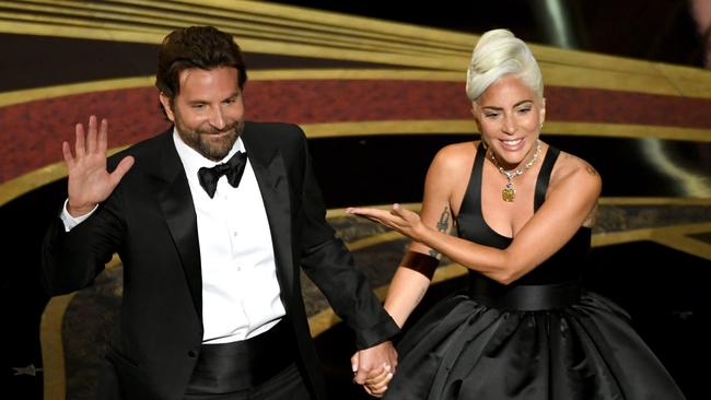 Cooper and Lady Gaga gave a stunning performance of <i>Shallow</i> at the ceremony. Picture: Kevin Winter/Getty Images/AFP