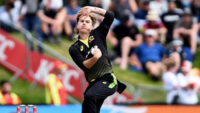 Adam Zampa picked up Kane Williamson’s wicket. Picture: Getty Images