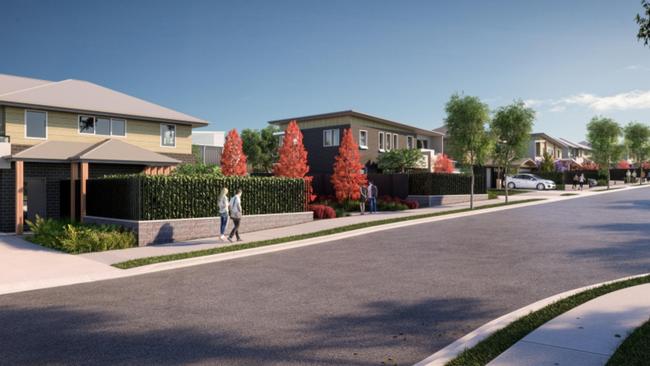 An artist's impression of what a proposed housing estate in Werrington could look like. Picture: Supplied