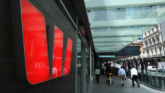 Westpac signage in Sydney. Picture: AAP