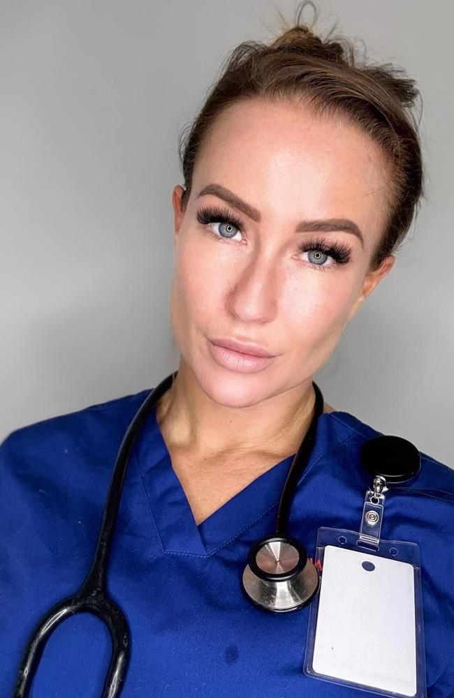 Hayli Hooper, who works as a nurse and has an OnlyFans account, said she has struggled to date for six years. Picture: Instagram/@haylihooper