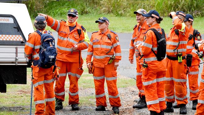 SES looked through bushland for Mr Roper nearly one month after his disappearance. He was tragically located deceased yesterday. Picture: John Gass