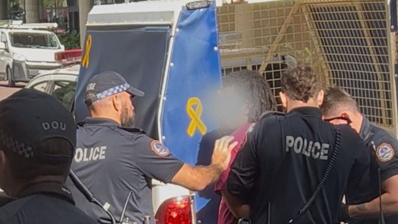 Police have cornered and arrested a man on Knuckey Street, with authorities later confirming the individual had been on their radar for some days.