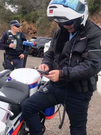 A biker went on a bizarre rant.