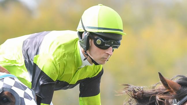 Jockey Braidon Small will continue his amazing comeback from brain surgery with two rides at Warrnambool on Tuesday. Picture: Racing Photos via Getty Images.