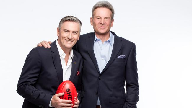 Eddie McGuire and Sam Newman are back together on the ‘Footy Show’.