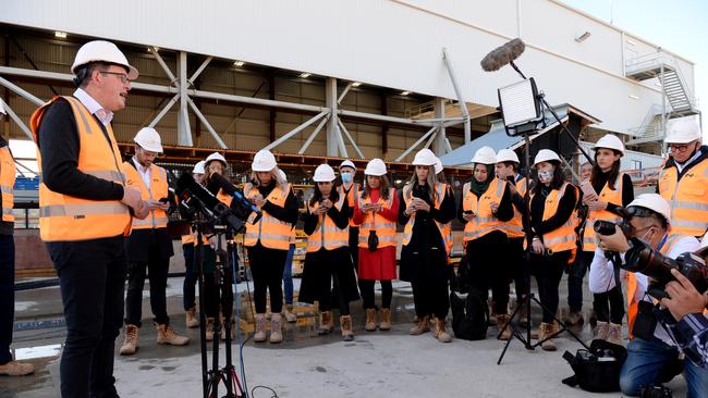 Daniel Andrews returned to work on Monday - and immediately held a press conference. But we don’t want “daily Dans” this time around. Picture: Supplied