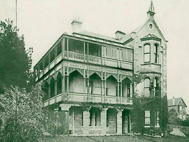 Proposed aged care at 1 Ellamatta Ave, Mosman lodged with council in 2024. Photo of Ellamatta in 1907