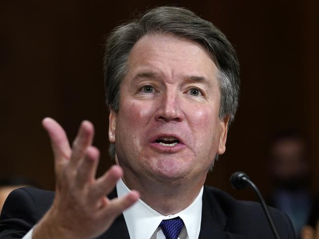 Supreme Court nominee Brett Kavanaugh testifies before the Senate Judiciary Committee.