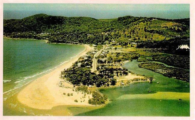 THE WAY IT WAS: View of Noosa Heads photographed around the time the Noosa News began back in 1968 when the rivermouth sat adjacent Noosa Woods some 800 metres south-east of its present position. For more nostalgia, see pages 6 and 7 and read local historian Colin Monks' story of Makepeace Island.