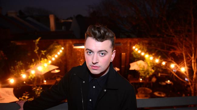 Singer Sam Smith at the Nova Red Room in Sydney. Photo Jeremy Piper