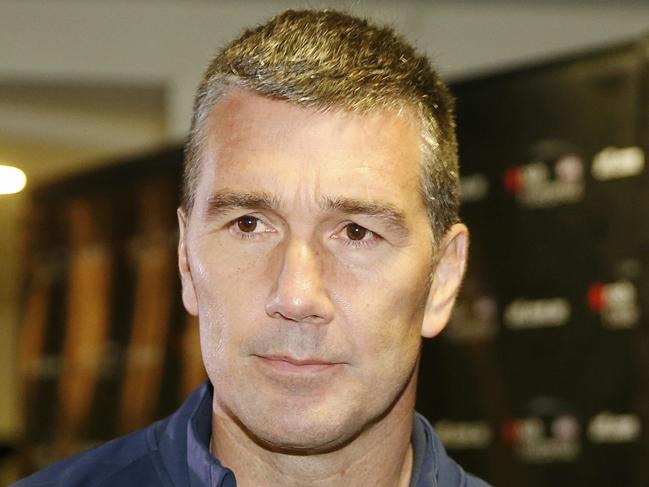 Day 1 of the AFL Trade Week at Etihad Stadium. Carlton recruitng manager Stephen Silvagni arrives . Pic: Michael Klein. Monday October 12, 2015.