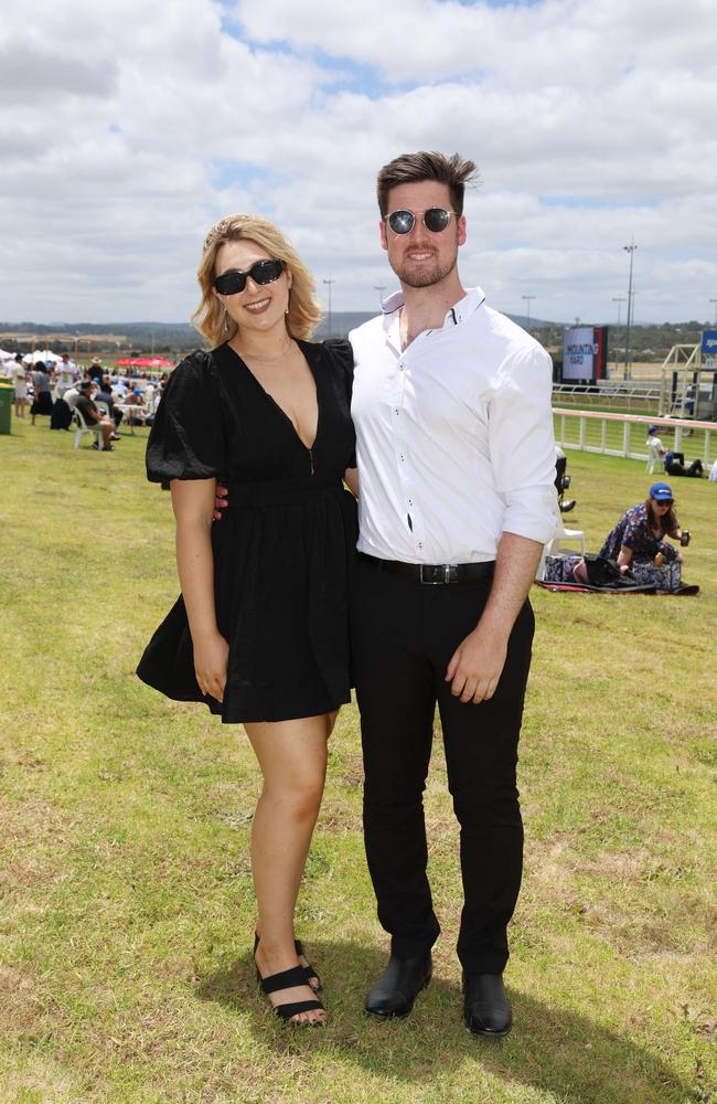 Michael Hough and Shelby Jamieson at the Pakenham Cup. Picture: Brendan Beckett