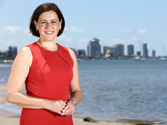 Leader of the LNP State Opposition, Deb Frecklington, visits Southport. Picture Glenn Hampson