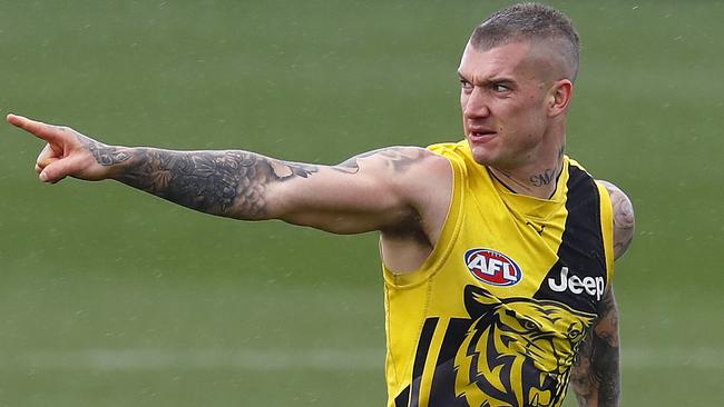 Dustin Martin scored 158, 114 and 151 in Richmond’s three finals. Picture: Michael Klein