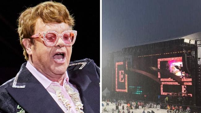 Elton John was forced to pull the pin on his Auckland concert due to wild weather.