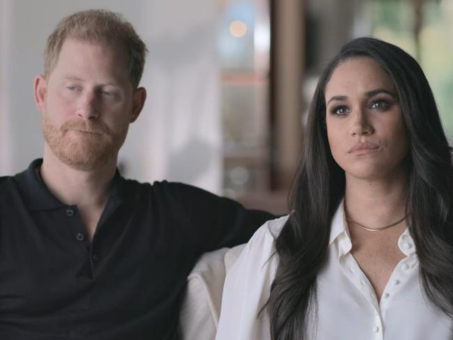 The new memoir may retell Prince Harry and Meghan Markle’s love story. Picture: Netflix