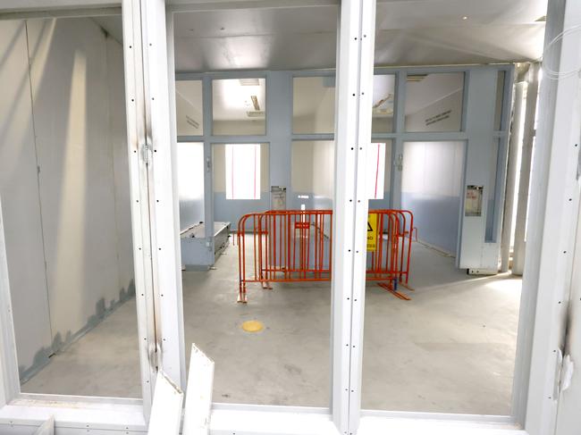 Progress at the Wacol Youth Remand Facility. Picture: Steve Pohlner