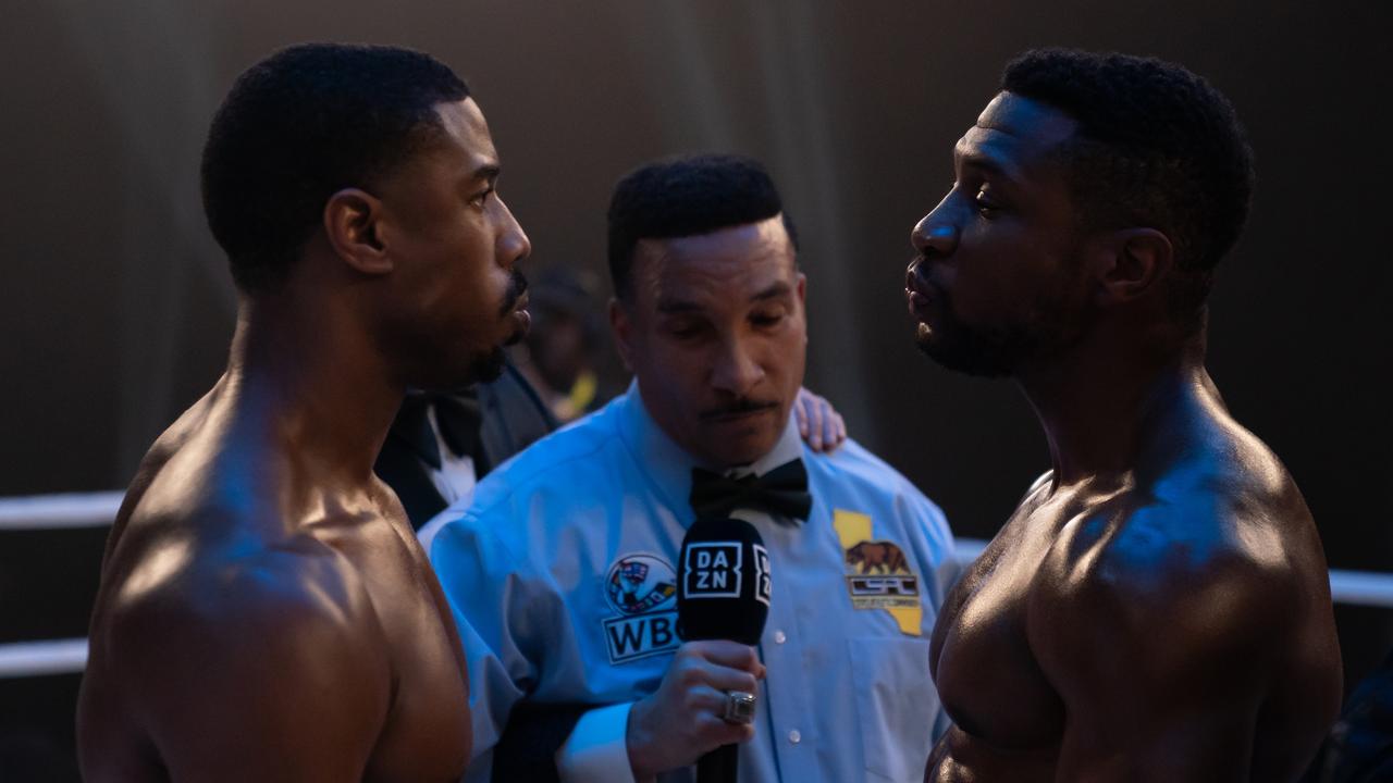 Adonis and Dame’s inevitable face off in the ring. Picture: Eli Ade/MGM