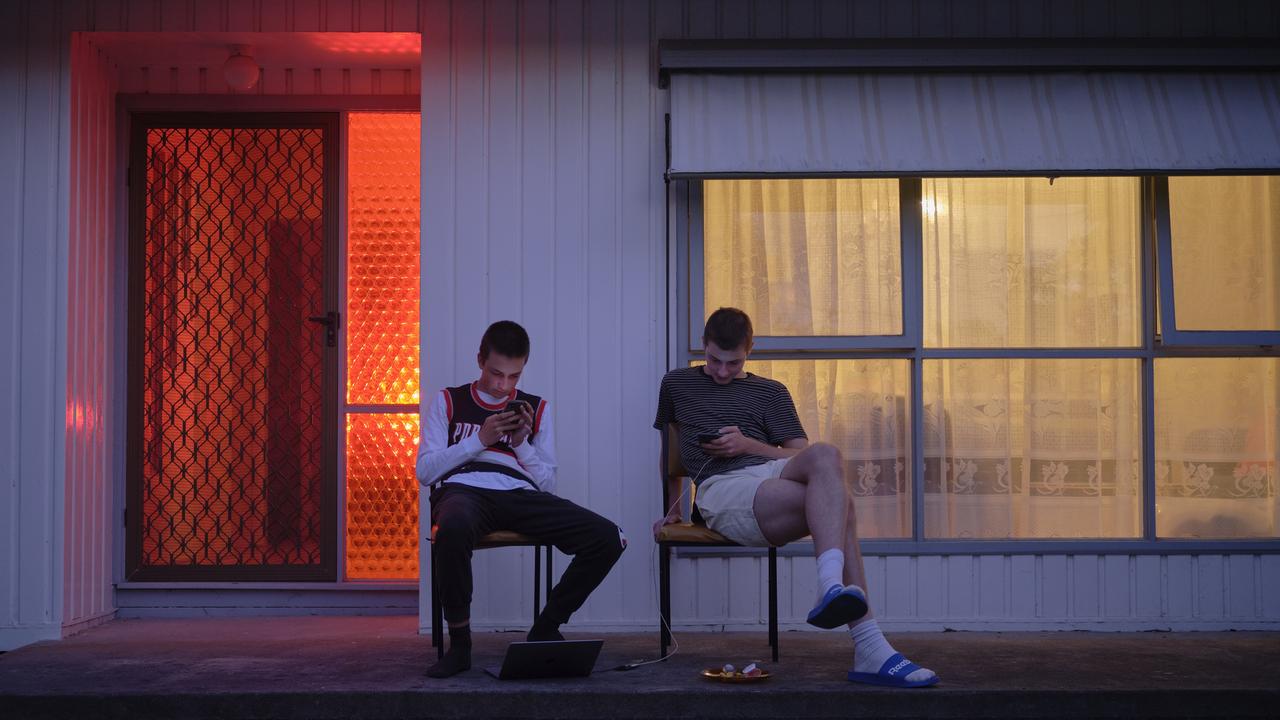 Orlando and Wilson. Picture: Chris Budgeon. Lifelong friends Orlando and Wilson had been separated all year while at different schools – but when they finally met up, they spent virtually all their time communicating via their devices.<br/>