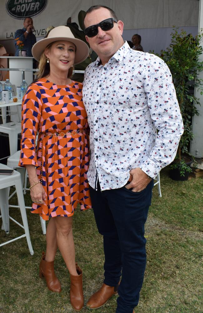 Kelly-Rae and Kevin at the Rockhampton Jaguar Land Rover Pop-Up Polo on June 3, 2023. Picture: Aden Stokes