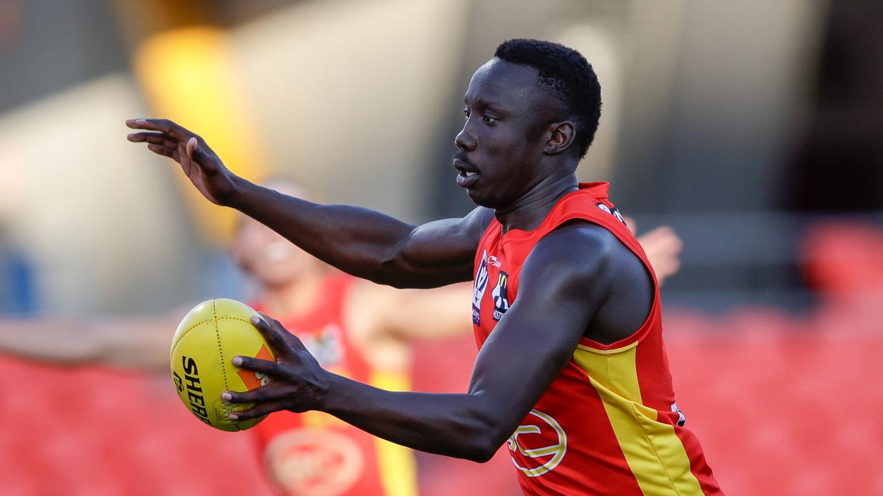 Hawthorn list boss Rob McCartney says Gold Coast’s Mabior Chol would be an ideal foil for Mitch Lewis if he chooses to join the Hawks in a trade. Picture: Russell Freeman / Getty Images