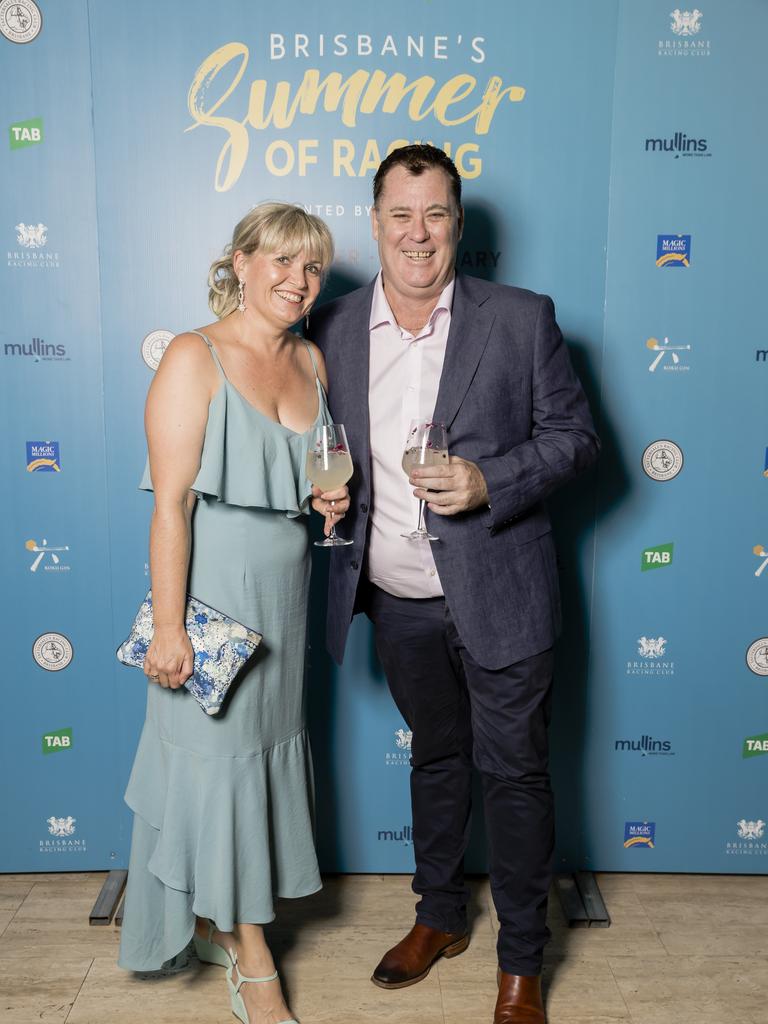 Jennifer and Tim Creaton at Brisbane's Summer of Racing Launch at The Calile Hotel on November 19, 2020. Socials: Damien Anthony Rossi Pictures: Jared Vethaak