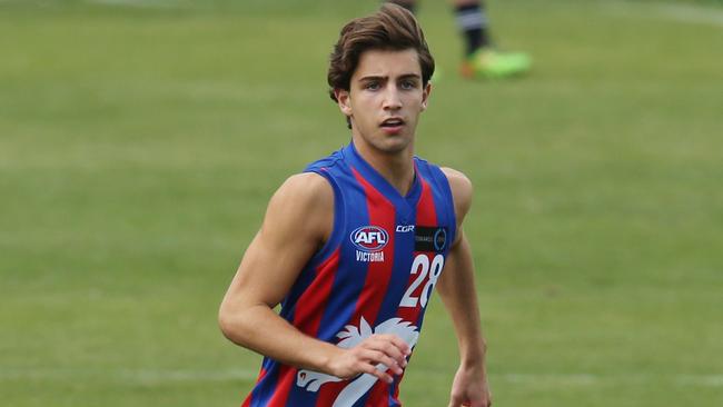 Josh Daicos, son of Collingwood legend Peter, plays for Oakleigh Chargers. Sunday, April 3, 2016. Picture: David Crosling