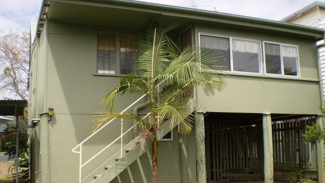 Before: How the back of the home looked previously.