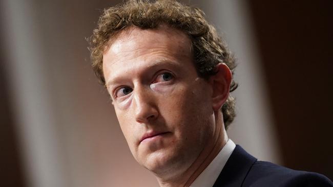 Mark Zuckerberg’s Meta is a member of the US trade association NetChoice which has sued states attempting to impose age limits or verification requirements. Picture: Reuters/Nathan Howard