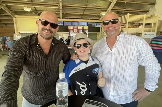 Justin Woolcock, Kaden Green and Wayne Ross enjoyed the Bundaberg Toyota Race Day on Saturday, May 13.