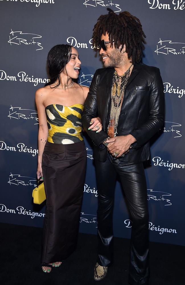 Zoe Kravitz was at dad’s side when he launched his photographic exhibition. Picture: Theo Wargo/Getty Images.