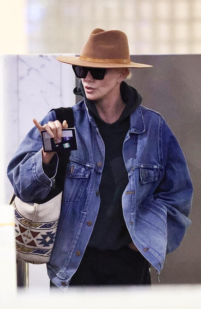 The Oscar winner had not been in Sydney since January to film the upcoming thriller titled Apex. Picture: MEDIA-MODE.COM