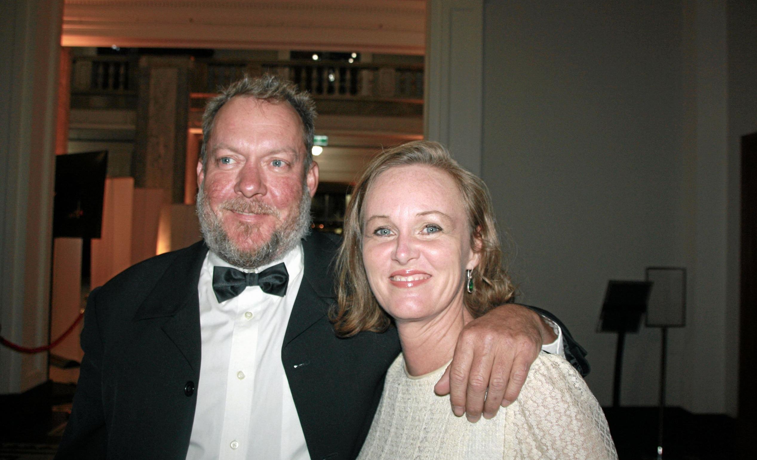 Darren and Madonna Kernohan at the 2017 Master Builders Queensland Housing and Construction Awards at Brisbane City Hall. Picture: Erle Levey