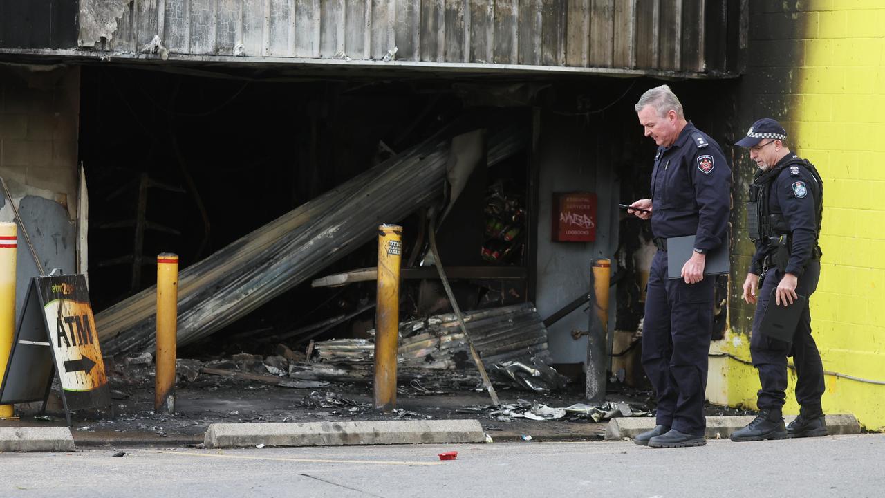 The extent of the damage revealed the morning after the attack. Picture; Annette Dew