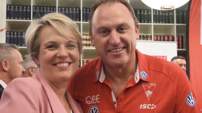 Tanya Plibersek and John Longmire