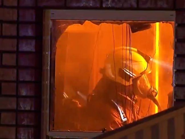 House fire at Holden Hill caused by a lithium-ion power tool battery. Picture 7NEWS