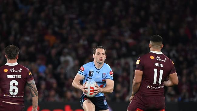 Rabbitohs star Cameron Murray didn't see any game time until late in the second half of Origin II. What were the Blues thinking? Picture: NRL Imagery.