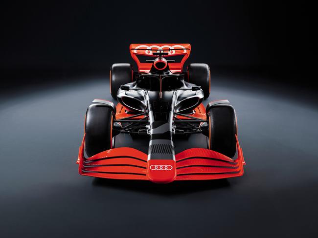 EMBARGO FOR THE LIST 15 SEP 2023. FEE MAY APPLY. Showcar with Audi F1 launch livery. Source: AUDI