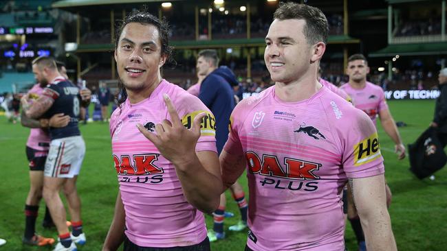 Penrith are in a fight to re-sign Jarome Luai and Dylan Edwards. Picture: NRL Images