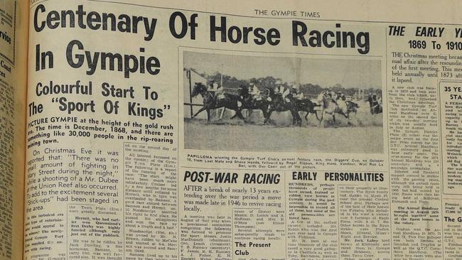 Barry Fitzhenry’s first Turf Topics article, a weekly feature of The Gympie Times for more than 50 years.