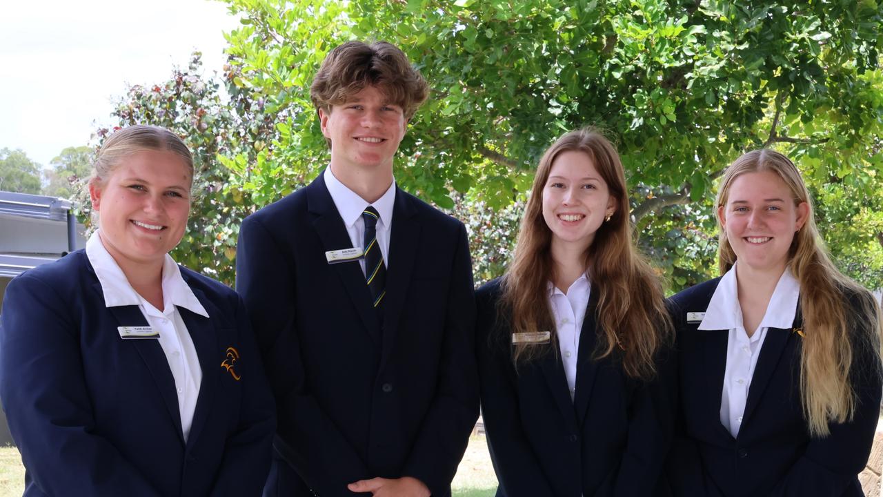 Ormeau Woods State High School 2025 Captains L-R: Faith Archer, Arki Marsh, Vanessa Kimber, Summer Ryan. Picture: Supplied