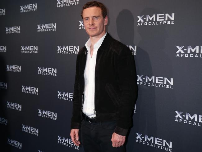 Fassbender is enjoying his time in Sydney shooting the next Alien movie. Picture: AAP/David Moir