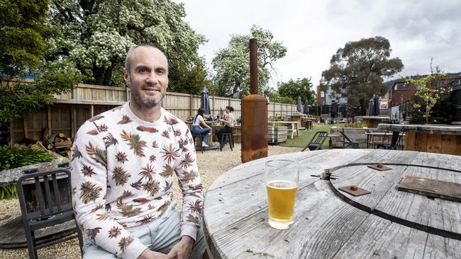 The co-owner of Boodle Beasley Phil Zakaria fights to be able to use their full beer garden. The issue passed the planning committee last night but still has one council hurdle to go. Picture Eddie Safarik
