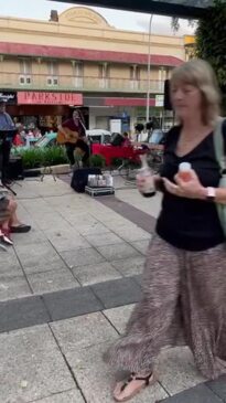 Live music at Maryborough's Christmas Street Party.