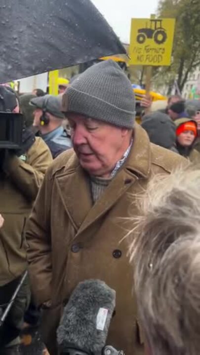 Jeremy Clarkson Joins Farmers' Protest in London