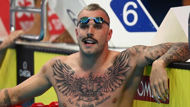 Kyle Chalmers failed to qualify for the semi-finals of the 100m butterfly. Picture: Quinn Rooney/Getty